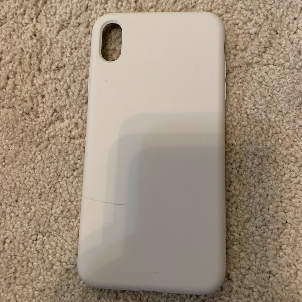 Gray silicone xs Max phone case